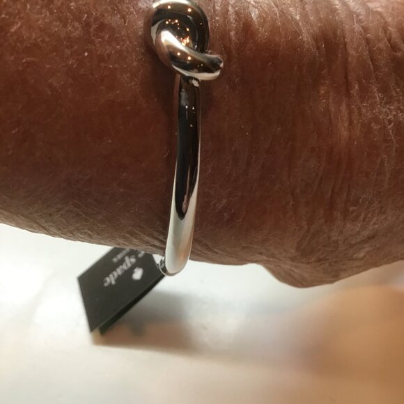 Kate Spade New Silver Sailor's Knot Hinged Bracelet - Picture 3 of 3